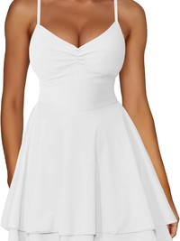 Ruffle Mini Dress Ruched Corset