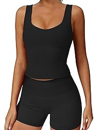 Tank Top Athletic Shorts Set