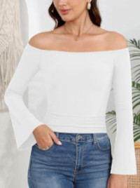 Off The Shoulder Bell Long Sleeve