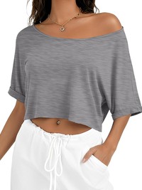 Off Shoulder Crop Top