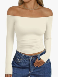 Long Sleeve Off The Shoulder Top