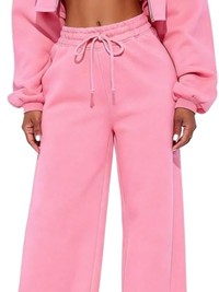Crop Hoodies Sweatpants Set